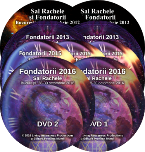 Pachet 9 seturi DVD „Fondatorii la București” 2012, 2013, 2015 și 2016